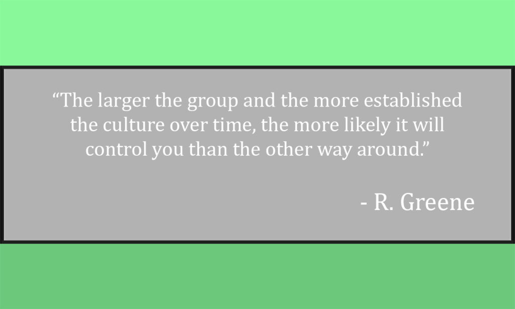 Do you allow the groups you're apart of to influence you?